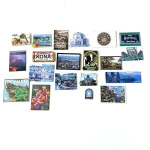 Lot 20 Fridge Magnets PNW Washington Mariners Hawaii Oregon Coast Tillamook